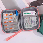 Дорожня аптечка, органайзер-сумка для зберігання ліків / таблеток / медикаментів, 14х11 см, рожевий (87091085) - зображення 4