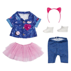 Набір одягу для ляльок Baby Born Deluxe Jeans Dress (4001167829110) - зображення 1