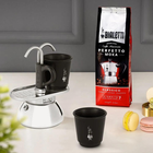 Zestaw Bialetti Mini Induction Kawiarka + 2 filiżanki Srebrno-czarny 100 ml (8006363036009) - obraz 4