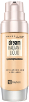 Тональна основа Maybelline New York Dream Radiant Liquid зволожуюча 10 Ivory 30 мл (3600530521807)