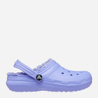 Chodaki dziecięce dla dziewczynki ocieplane Crocs Classic Fuzz-Lined Casual CR207009 23-24 (C7) 14.5 cm Lawendowe (196265146796)