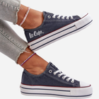 Trampki damskie na platformie Lee Cooper LCW-24-31-2220 39 Granatowe (5904292144884) - obraz 8