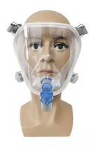 Сіпап маска повнолицева для СІПАП/БІПАП терапії, ШВЛ, неінвазивної вентиляції легень, розмір M - зображення 1