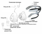 СІПАП Ротоносова маска для неінвазивної вентиляції легенів, СРАР (СіПАП),ШВЛ терапії ZW FA 02B, розмір L - изображение 7