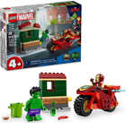 Zestaw klocków LEGO Duplo Iron Man z motocyklem i Hulk 68 elementów (76287) - obraz 2