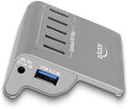 USB Hub Delock USB 10 Gbps Hub with 4 USB Type-A Ports + 1 Fast Charging Port Power Supply Grey (4043619641826) - obraz 2