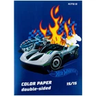 Папір кольоровий двосторонній Kite Hot Wheels А4 15 кольорів 15 арк (HW24-250)