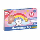 Пластилін YES Line Friends 24 кольорів 480г (540683)