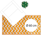 Килимок для підлоги Atmosphera з пластику помаранчевий 90 x 180 см (5902973423372) - зображення 3