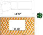 Килимок для підлоги Atmosphera з пластику помаранчевий 90 x 180 см (5902973423372) - зображення 4