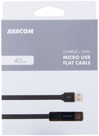 Kabel Avacom 2.0 USB Type-A - Micro USB M/M 0.4 m Czarny (DCUS-MIC-40K) - obraz 3