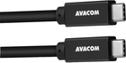 Кабель Avacom 3.2 gen 2 USB Type-C - USB Type-C M/M 1 м Чорний (DCUS-TPCC-10K60W)