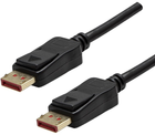 Кабель Logo Video DisplayPort - DisplayPort M/M DP v 1.4 32.4 Гбит/с 2 м Чорний (8590274758841) - зображення 1