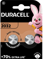 Батарейки литиевые Duracell CR2032 2 шт (5000394203921) - зображення 1