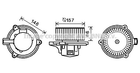 Вентилятор салона KIA SORENTO 2003-, AVA COOLING (KA8250)