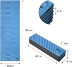 Килимок складаний для сну Nils Camp NC1768 188 см Синій (5907695545814) - зображення 5