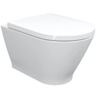 Унитаз подвесной безободковый белый IMPRESE LEDNICE с сиденьем с микролифтом c06807900