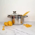 Кастрюля с крышкой Gusto ForСe GT-1107-18 18 см 2.6 л серебристая 4726598