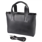 ЧЕРНАЯ - большая каркасная качественная сумка в стиле "Tote Bag", отделение на молнии (Луцк, 798) 4643625