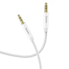 Кабель посилений HOCO UPA19 AUX audio cable 1 метр нейлонова обплетення білий