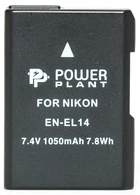 Аккумулятор PowerPlant Nikon EN-EL14 Chip 1050mAh 1527541