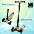 Самокат детский трехколесный iTrike MAXI JR 3-055-3-WP5 высота руля 78-87 см подножка 32x13 см Черный 4568527