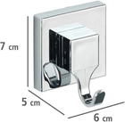 Wieszaki na przyssawki Wenko Quadro Vacuum-Loc srebrne 2 szt (4008838157046) - obraz 4