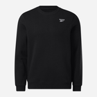 Світшот на флісі утеплений чоловічий Reebok Identity Small Logo Fleece Crew 100202864 S Чорний (1200143505298)