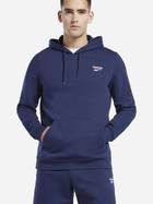 Худі утеплене чоловіче Reebok Identity Small Logo Fleece Hoodie 100202877 L Темно-синє (1200143505977) - зображення 1