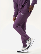 Spodnie dresowe ocieplane męskie Reebok Identity Small Logo Fleece Jogger 100206013 L Śliwkowe (1200143859629) - obraz 3