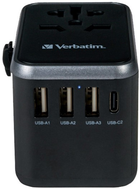 Adapter podróżny Verbatim World-to-World UTA-04 Czarny (023942495468) - obraz 2