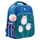 Школьный рюкзак Yes Dandelion Cats 38x29x15 см 17 л синий (559376)