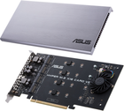 Плата-адаптер Asus PCIe Hyper M.2 X16 PCIe 3.0 X4 Expansion Card V2 - 128 Gbps (90MC06P0-M0EAY0) (R5C0CS05E307ZTX) - Уцінка