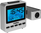 Projekcyjny zegar - budzik Meteo Zp9 z systemem Dcf i pomiarem temperatury wewnętrznej Srebrny (5907265010100) - obraz 4