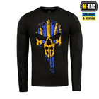 Тактическая M-Tac футболка Месник длинный рукав Black/Yellow/Blue M - изображение 2