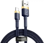 Кабель Baseus Cafule Lightning 2.4A (1m) (gold/blue)