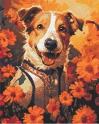 Алмазна мозаїка Origami Пес Патрон у вишиванці 40х50 см (OD32021)