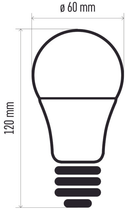 Лампа світлодіодна Emos Lighting 13.2W 4000K 220-240V E27 Нейтральний білий A60 (8592920044803) - зображення 4