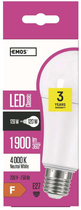 Żarówka LED Emos Lighting 17.6W 4000K 220-240V E27 Neutralny biały A67 (8592920075500)