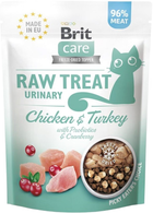 Ласощі для котів Brit Care Raw Treat Urinary Freeze-dried з куркою та індичкою 40 г (8595602569540)