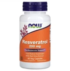 Натуральна добавка Now Foods Natural Resveratrol 200 мг