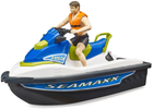 Човен Bruder Bworld Personal Water Craft W/ Diver водний світ з водієм (4001702631512) - зображення 1