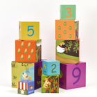 Розвиваючі кубики Classic World Stacking Cubes Vegetable 10 шт (6927049020285) - зображення 6