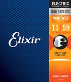 Струни Elixir 12106 NANOWEB 11-59 - 7 string Medium