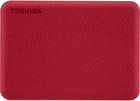 Dysk twardy Toshiba Canvio Advance 1TB 2.5" USB 3.2 Red (4260557511282) - obraz 2