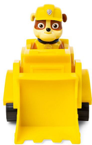 Podstawowy pojazd budowlany Spin Master Puppy Patrol Bulldozer Rubble z figurką (0778988259924) - obraz 4