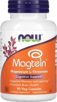 Треонат магния Now Foods Magtein magnesium l-threonate 90 капсул