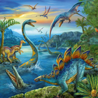 Puzzle Ravensburger Fascynacja Dinozaurami 3 x 49 elementów (4005556093175) - obraz 5