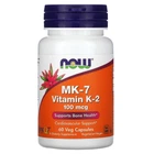 Вітаміни Now Foods Вітамін К-2 K-2 (MK7) 100 мкг 60 капсул вегетаріанських