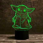 Сменная пластина для 3D светильников "Малыш Йода" 3DTOYSLAMP